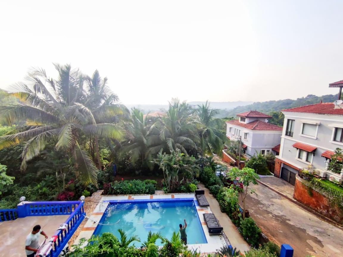 Amazing Hilltop 4 Bhk Villa With Private Pool Near Candolim Exterior foto